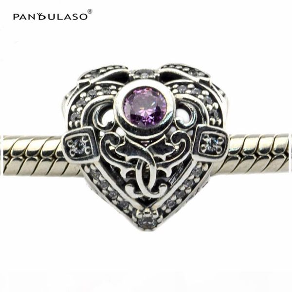 

opulent сердце, orchid clear cz стерлинг-серебро для женщин подарок подходит дизайнер браслет для женщин шариков diy женщина ювелирного whol