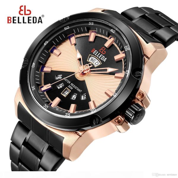 

роскошный кварцевые часы дизайнер браун стал mens бизнеса wristwatches платье вскользь мужские часы, Slivery;brown