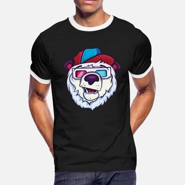 

ice cold polar bear t shirt men printed short sleeve euro size s-3xl male crazy building summer cool shirt
