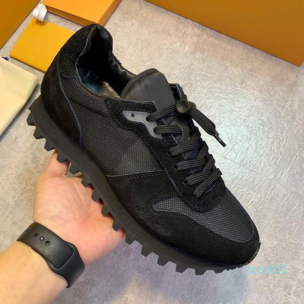 

fashion brands runner sneaker mens shoes chaussures de marque de luxe pour hommes breathable type comfortable lace -up casual men shoes ct01, Black
