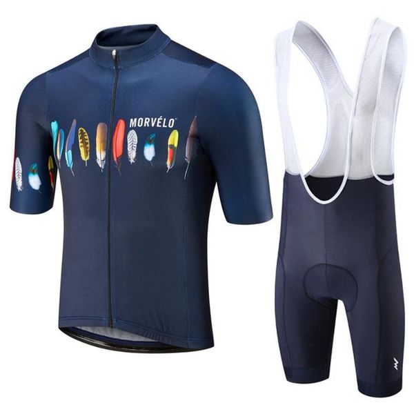 

racing sets morvelo team 2021 cycling jersey mtb bike bicycle breathable shorts clothing ropa ciclismo bicicleta maillot suit, Black;blue