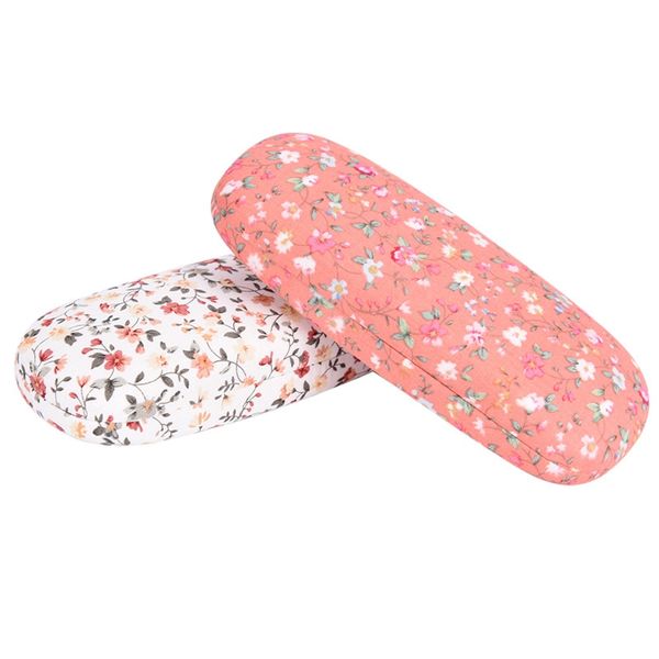 

1pc sunglasses case protable floral sunglasses hard eye glasses case eyewear protector box pouch bag, Silver