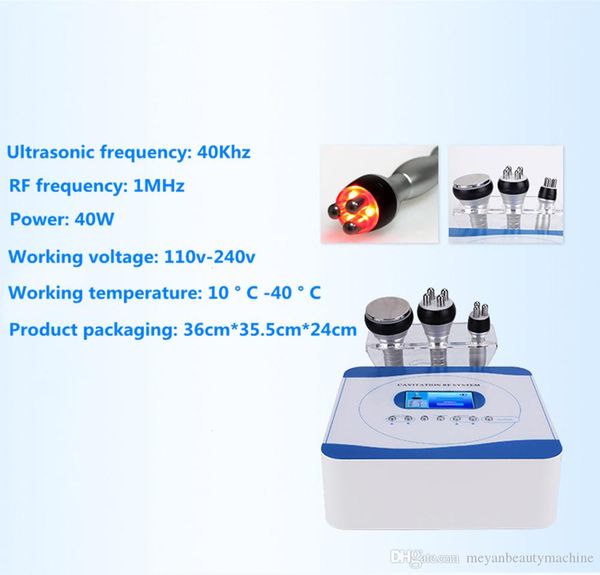 

40k cavitation 3 in 1 slimming rf machine weight loss body spa salon negative pressure shaping beauty instrument home use