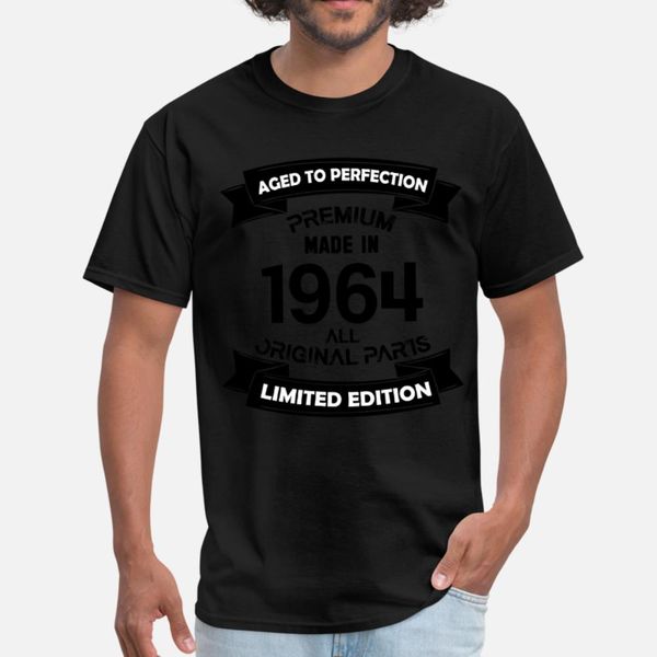 

premium vintage 1964 t shirt men customized short sleeve round collar pattern fitness comfortable spring autumn family shirt