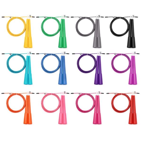 

3m high speed aerobic steel wire length adjustable jump rope
