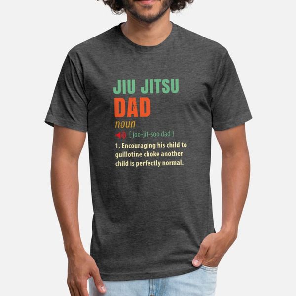 

funny bjj dad gift fathers day brazilian jiu jit t shirt men custom short sleeve round neck outfit famous fashion spring autumn trend shirt