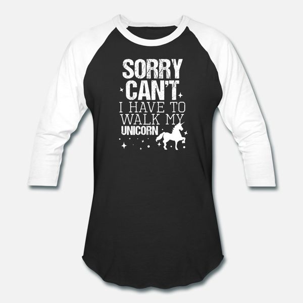 

sorry can t i have to walk my unicorn t shirt men designing cotton s-xxxl pattern anti-wrinkle breathable summer novelty shirt
