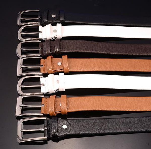 

belt brand buckle designer belts luxury belts for men alloy buckle belt men and women waist leather belt dhl, Black;brown