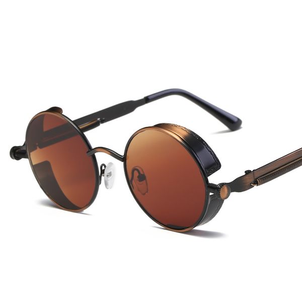 

sunglasses steampunk goggles men women luxury round sun glasses for ladies retro circle vintage male female, White;black