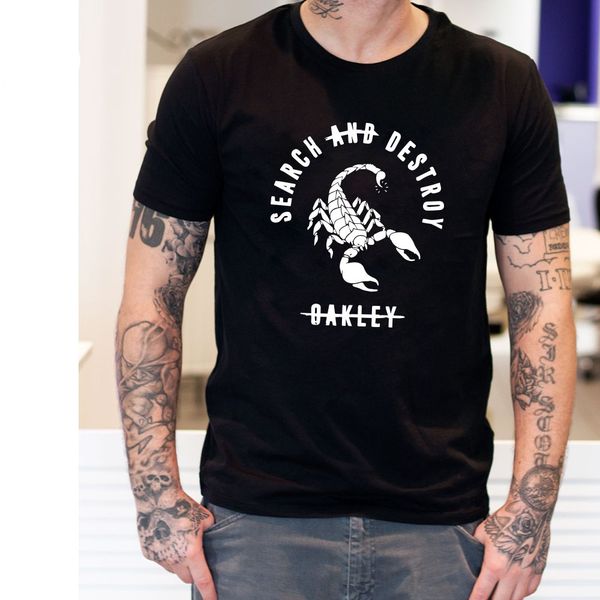 

vhorz cotton casual scorpion men t shirts fashion short sleeve men tshirt men's tee shirts men t-shirt