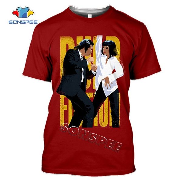 

men movie pulp fiction poster virgin mary 3d print shirts anime plus size comics men clothing