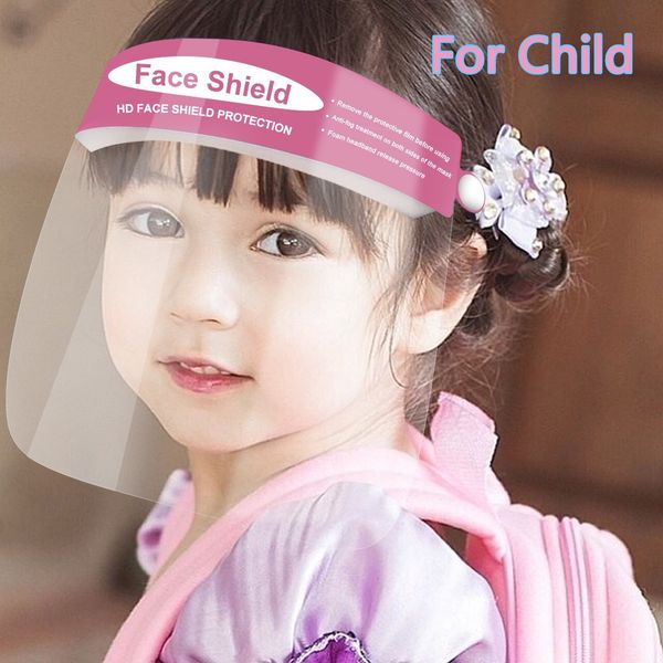 

защитные face shield clear mask для детей anti-fog анфас изоляция прозрачный козырек предотвращение брызг ребенка безопасности