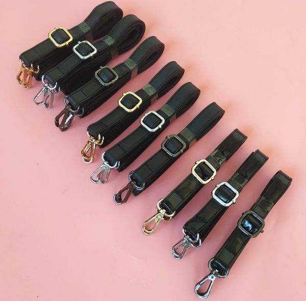 

long pu leather shoulder bag strap handles replacement purse handle for handbag belts strap bag accessories, Black