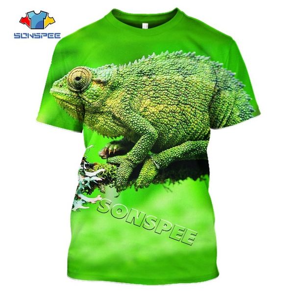 

summer 3d animal chameleon print 3d print shirts harajuku hentai plus size men clothing
