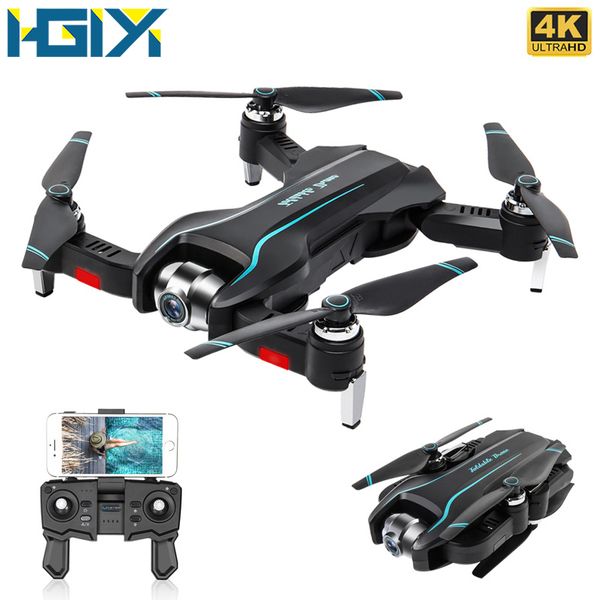 

hgiyi s17 rc drone with 4k hd camera adjustable wide-angle optical flow professional foldable quadcopter helicopter drone vs e58