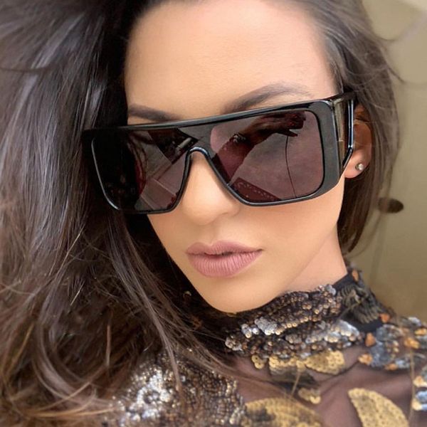 

oversized square frame women men sunglasses yellow blue pink lens uv400 eye protection girl ladies fashion outdoor eyewear, White;black