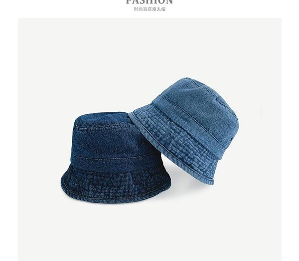 

2020 New Foldable Fisherman Hat Washed Denim Bucket Hats Unisex Fashion Bob Caps Hip Hop Gorros Men Women Panama Bucket Cap