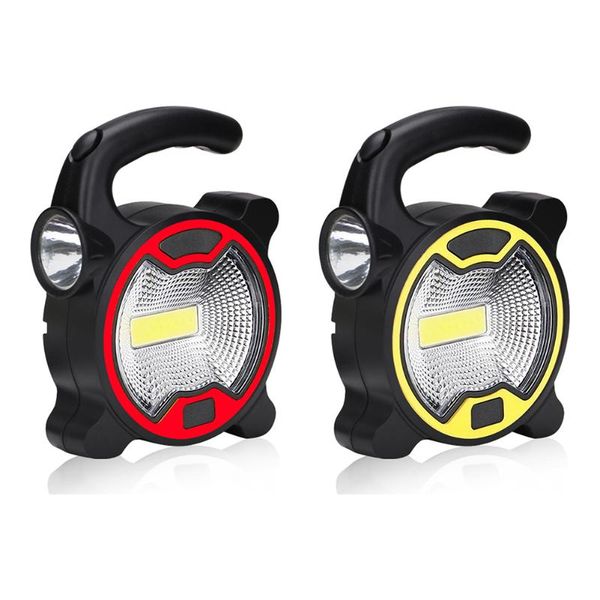 

solar cob led high power work light portable waterproof garden lawn lamp