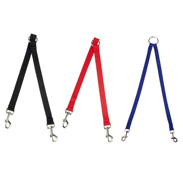 

nylon pet dog leash walking lead coupler traction rope for 2 two dogs collar leading puppy leashes dog cats supplies
