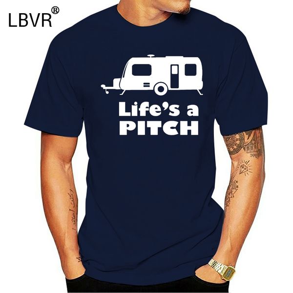 

lifes a pitch - caravan t-shirt camping tshirt campervan t shirt sizes s-xxl
