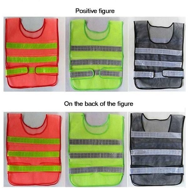 

cgjxssafety clothing reflective vest hollow grid vest high visibility warning safety working construction traffic vest