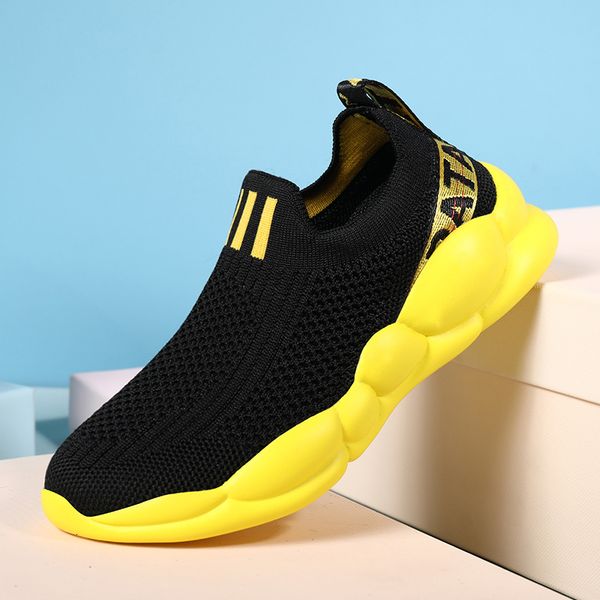 

hhucdml дышащие легкие ботинки, детские теннисные туфли, Black