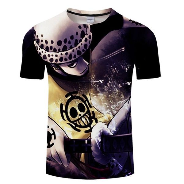 

hipster anime one piece monkey d luffy print men summer asian 3d print shirts funny funny harajuku men clothing