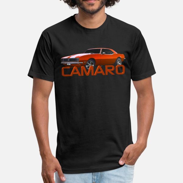

orange camaro ss t shirt men customize short sleeve euro size s-3xl male famous building summer style novelty shirt