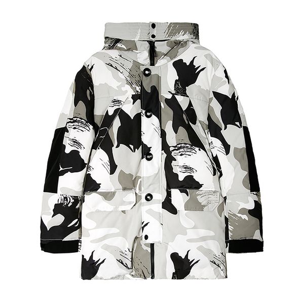 

итальянский стиль мужской моды капюшоном вниз куртка мужская длинный тонкий пиджак молодежи тенденции рубашку, Black