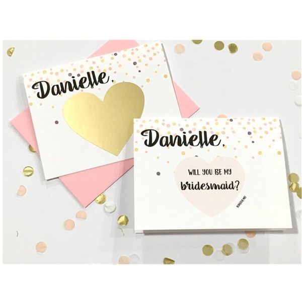 

greeting cards custom bridesmaid proposal scratch off card will you be my unique wedding