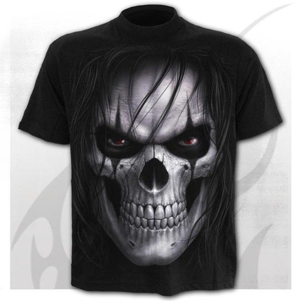 

new design skull street print slim 3d print shirts horror harajuku harajuku men clothing