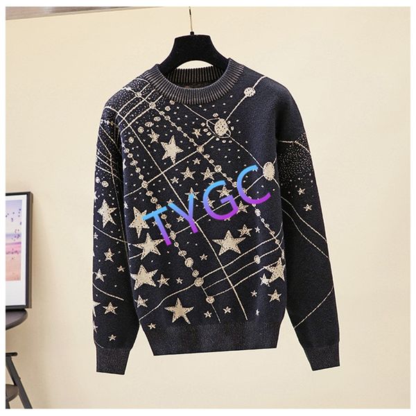 

sweater fleece knit woolly shirt woollen sweater crew-neck bottoming shirt ladies simple long sleeve jacquard pullover, White;black