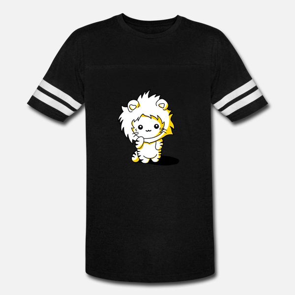 

kitten lion kawaii t shirt men designs cotton o neck costume fitness basic spring letter shirt