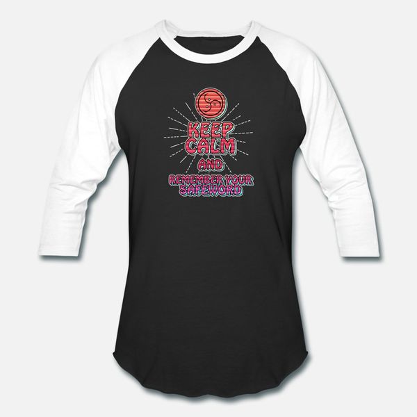 

keep calm and remember your safeword retro domina t shirt men designing tee shirt euro size s-3xl solid color fitness funny casual shirt