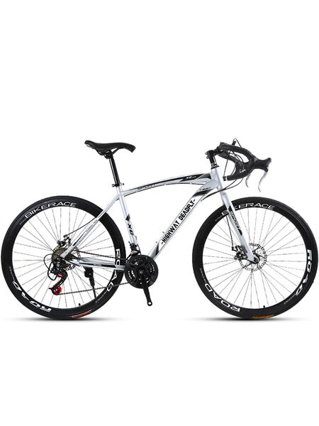

high carbon steel disc brake 700c variable speed road bicycle bike man woman teenager exercise mountain bike