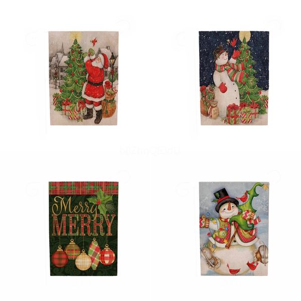 

christmas hanging flags christmas hanging ornaments window hanging flag outdoor hang polyester garden patio lawn flags decorations#237
