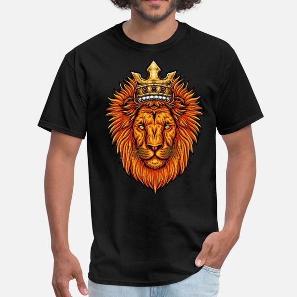 

lion king t shirt men fitness cotton o-neck fit fitness basic spring letter shirt