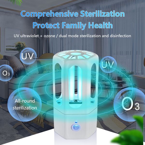 

5v usb rechargeable car household sterilization lamp portable ultraviolet ozone bulb 3.8w uv germicidal light disinfection lamp