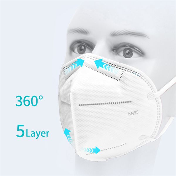 

Kn95 mask, plastic nose bar, comfortable to wear, multiple protection, kn95 level efficient filtering, available in stock