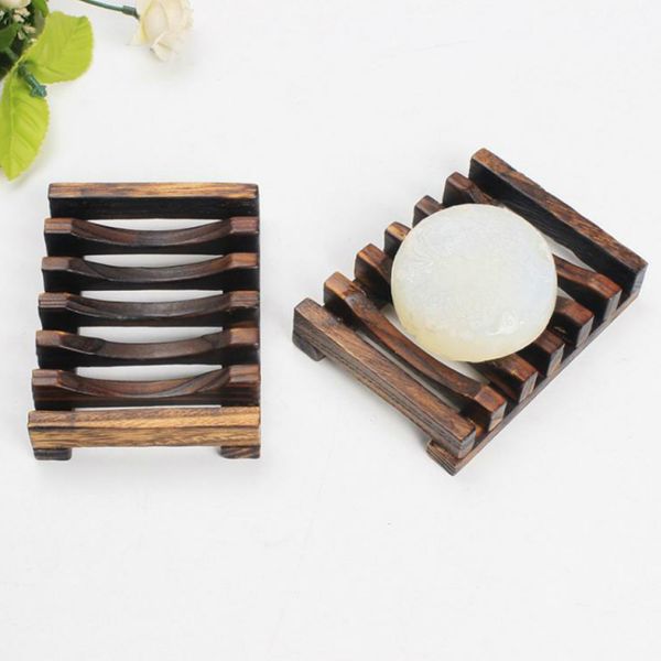 

wooden soap dish drain rack wood storage holder carbonized mildew proof natural biodegradable bathroom accessories