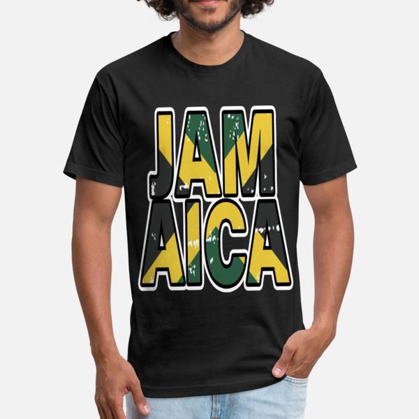 

jamaica 7 t shirt men character tee shirt round collar family sunlight basic summer style natural shirt