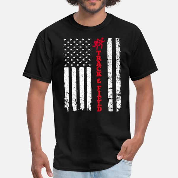 

usa track and field flag t shirt men custom 100% cotton s-xxxl novelty interesting casual spring autumn normal shirt