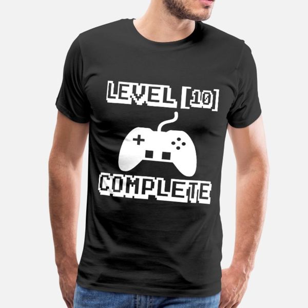 

10th birthday 10 years old birthday present t shirt men print cotton round neck fit cute comical spring autumn novelty shirt