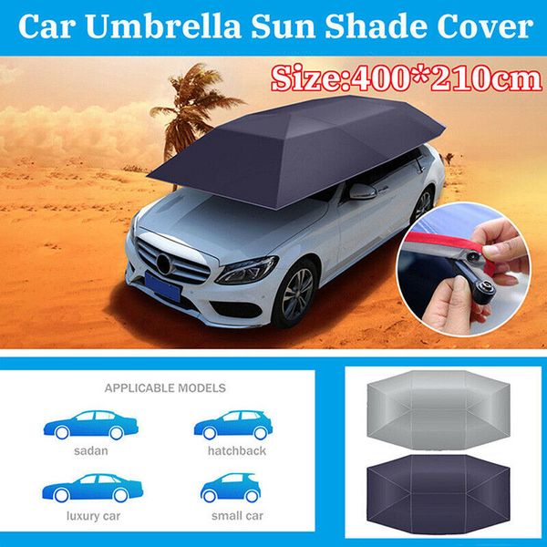 

universal car cover 400*210cm car sun shade umbrella cover tent waterproof anti-uv protection sun shade cover(without bracket