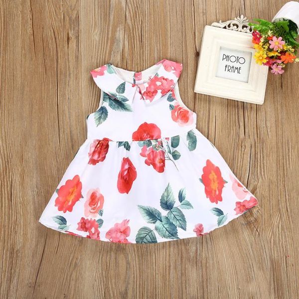 

newborn infant baby girl clothes floral princess party dresses outfits retro ang cute baby dress vestido bebe july 21