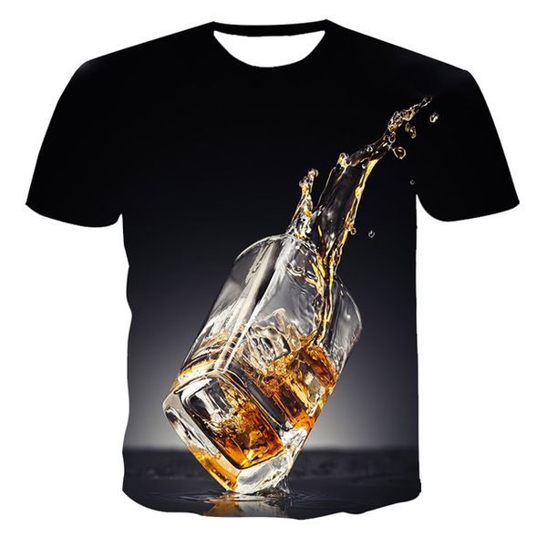 

new creativity skull print the 3d print shirts funny plus size kawaii men clothing