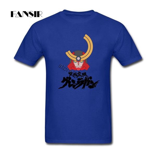 

unique t shirt men male gurren lagann japanese anime men t-shirts short sleeve o neck family brand clothing