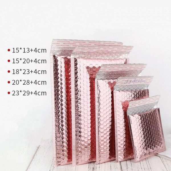

shockproof bag packaging rose mailer favor foil package gift bag bubble gold rose multisize envelope gold bubble wedding loveshop01 qbshd