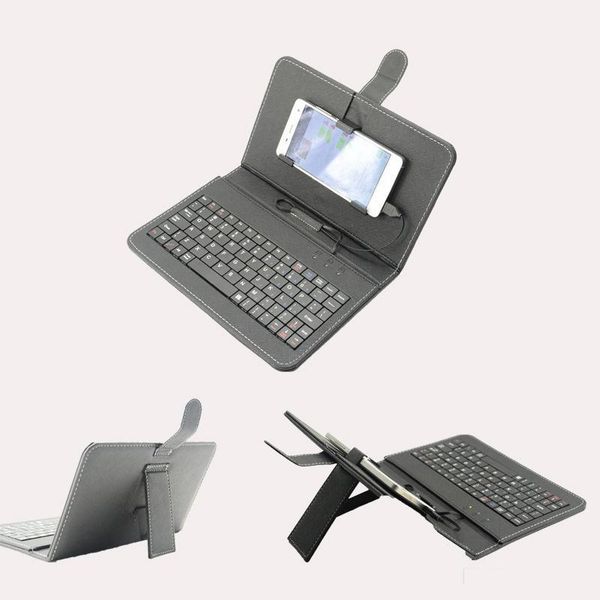 

cgjxsmobile phone keyboard android mobile phone external wired keyboard holster universal mini keyboard chat good helper