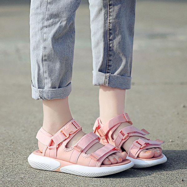

women's sandals flat clip toe lace floral cute flip flop beach slip on roman sandal shoes, Black